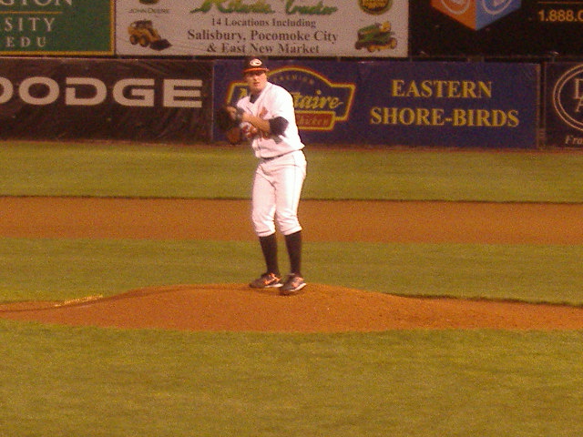 Sean Gleason takes the hill in Tuesday night's game against Hagerstown.