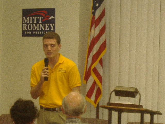 As the Political Director for the Andy Harris campaign, Chris Meekins came down to talk in Andy's place.