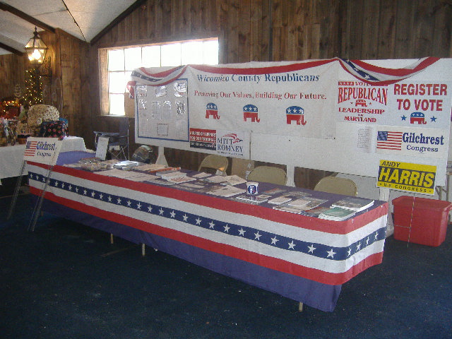 This year's version of our fair booth.