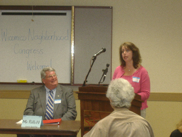 Susan Carey spoke on behalf of the Johnson's Lake neighborhood and about problems it faces.